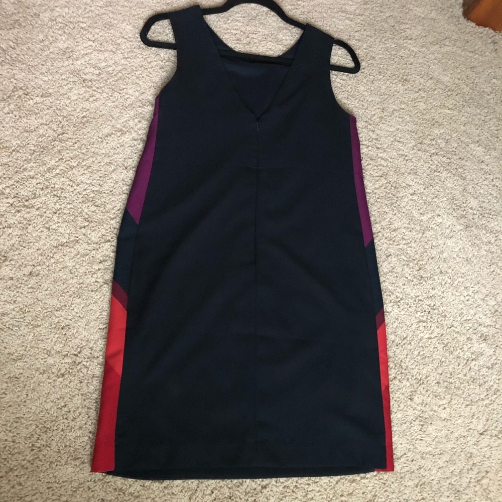 Banana Republic Navy Shift Dress W/ Multi Colors